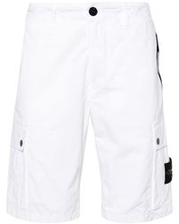 Stone Island - Shorts Met Compass-logopatch - Lyst