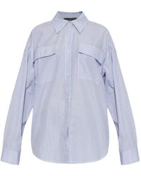 Akep - Striped Flap-Pockets Shirt - Lyst