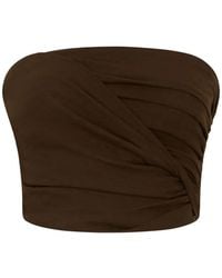 Ganni - Twisted Bandeau Top - Lyst