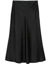 Nanushka - Satin Midi Skirt - Lyst