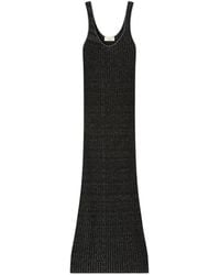 RETORI - Micro-Check Knit Maxi Dress - Lyst