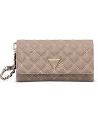 Guess - Quilted Chain Cross Body Bag - Lyst