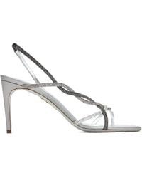 Rene Caovilla - 80Mm Crystal-Embellished Slingback Sandals - Lyst