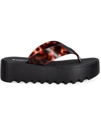 Melissa - Tortoiseshell-Effect Platform Flip-Flops - Lyst