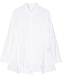 Yohji Yamamoto - Draped Long-Sleeve Shirt - Lyst