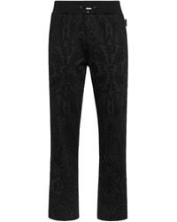 Philipp Plein - Chrome Crest Broek Met Jacquard - Lyst