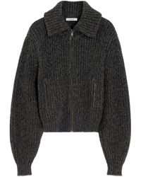 Lemaire - Gerippter Cardigan mit Reißverschluss - Lyst
