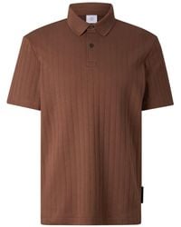 Bogner - Zane Ribbed-Knit Polo Shirt - Lyst
