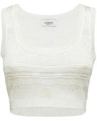 Laneus - Top Corto De Punto - Lyst