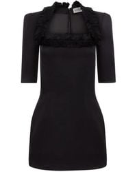 Nina Ricci - Ruffle-Trim Mini Dress - Lyst