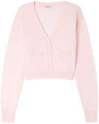 Sandro - V-Neck Cropped Cardigan - Lyst