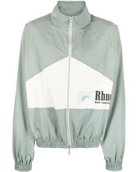 Rhude - World Championship Logo-Print Bomber Jacket - Lyst