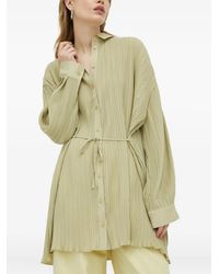 Samsøe & Samsøe - Pleated Tie Top - Lyst