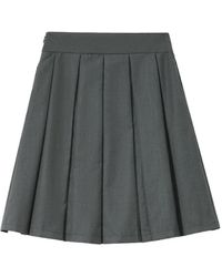 Mini Cream - Pleated Layered Skirt - Lyst