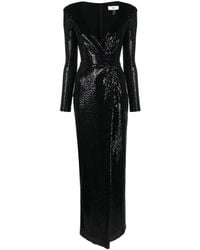 Nissa - Sequin-embellished Gathered Maxi Dress - Lyst