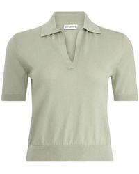 Altuzarra - Clay V-Neck Knitted Polo Top - Lyst