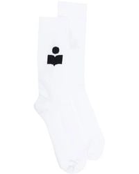 Isabel Marant - Siloki Logo-Intarsia Socks - Lyst