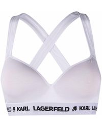 Karl Lagerfeld - Padded Jersey Bra - Lyst