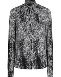 Dolce & Gabbana - Animal-Print Blouse - Lyst
