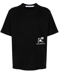 Calvin Klein - Connected Layer Cotton T-shirt - Lyst