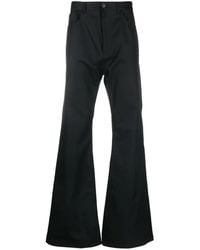 Balenciaga - Flared Cotton Trousers - Lyst