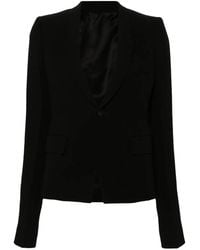 Rick Owens - Single-Breasted Virgin Wool Blazer - Lyst