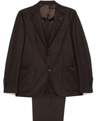 Lardini - Completo Due Pezzi A Righe - Lyst