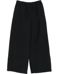 The Row - Silk Trousers - Lyst