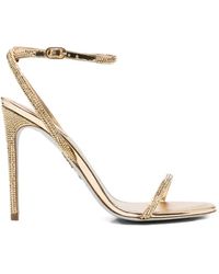 Rene Caovilla - Ellabrita Embellished-Strap Heeled Sandals - Lyst