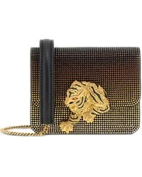 Roberto Cavalli - Tiger-Embellished Chain Crossbody Bag - Lyst