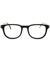 David Beckham - Tortoiseshell-Effect Rectangle-Frame Glasses - Lyst