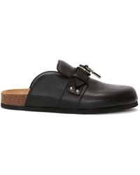 JW Anderson - Padlock Leather Mules - Lyst