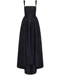 Rebecca Vallance - Textured Asymmetric Strap Gown - Lyst