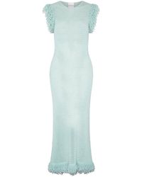 Paris Georgia Basics - Fringed Fishnet Dress - Lyst