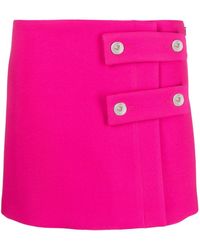Versace - Low-rise Buttoned Skirt - Lyst