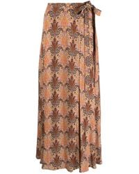 Etro - Long Skirt With Print - Lyst