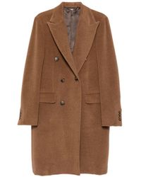 Canali - Double-Breasted Peak-Lapel Coat - Lyst