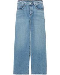 Claudie Pierlot - Wide-Leg Washed Denim Jeans - Lyst