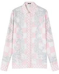 Versace - Camisa con estampado Barocco - Lyst