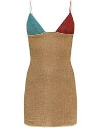 Oséree - Lurex-Thread Spaghetti-Strap Mini Dress - Lyst