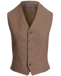 Ralph Lauren - Veston En Lin À Col V - Lyst