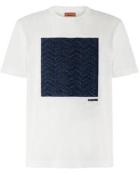 Missoni - Cotton Jersey Crewneck T-Shirt With Insert - Lyst