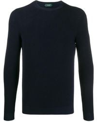 Zanone - Crew Neck Cotton Sweatshirt - Lyst