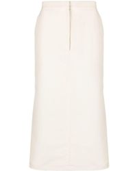 St. Agni - Cotton-silk Tailored Skirt - Lyst