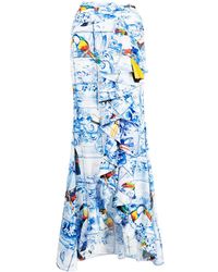 Stella Jean - Tile-print Skirt - Lyst