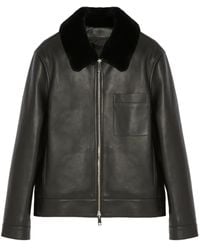 Yves Salomon - Jacke Mit Shearling-Kragen - Lyst