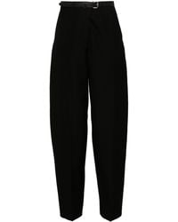 Alexander Wang - Belted Wool Trousers - Lyst