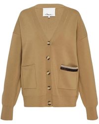 3.1 Phillip Lim - Crystal-Embellished V-Neck Cardigan - Lyst