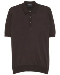 Hōsio - Short-Sleeve Knitted Polo Shirt - Lyst