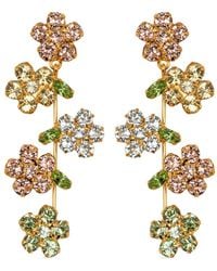 Jennifer Behr - 18kt Gold Plated Verity Crystal Drop Earrings - Lyst